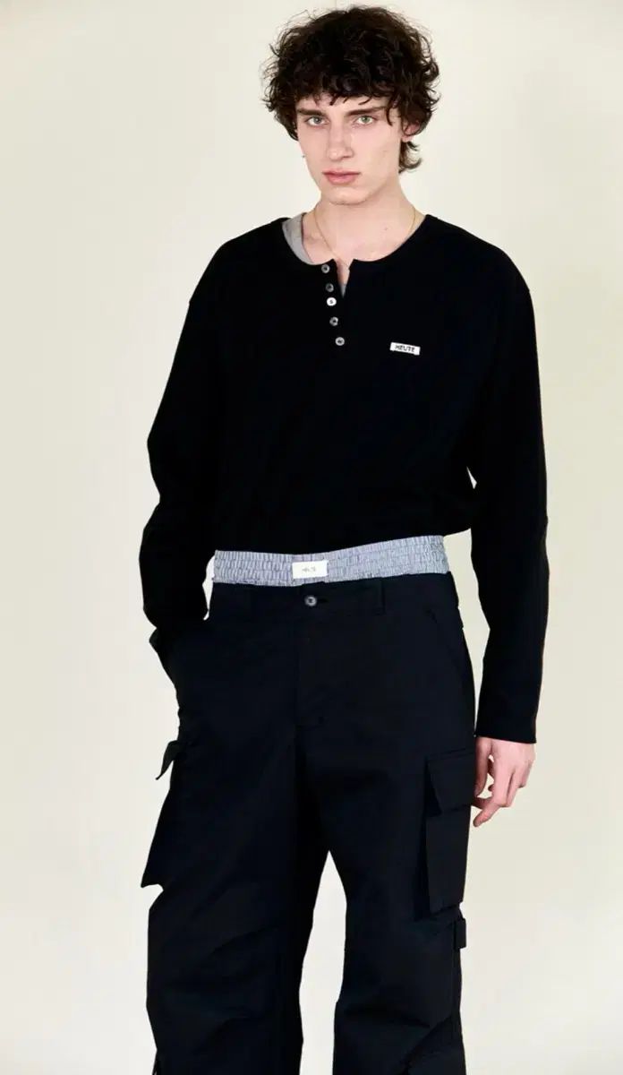 ホイテ ヘンリーネック Tシャツ free サイズ