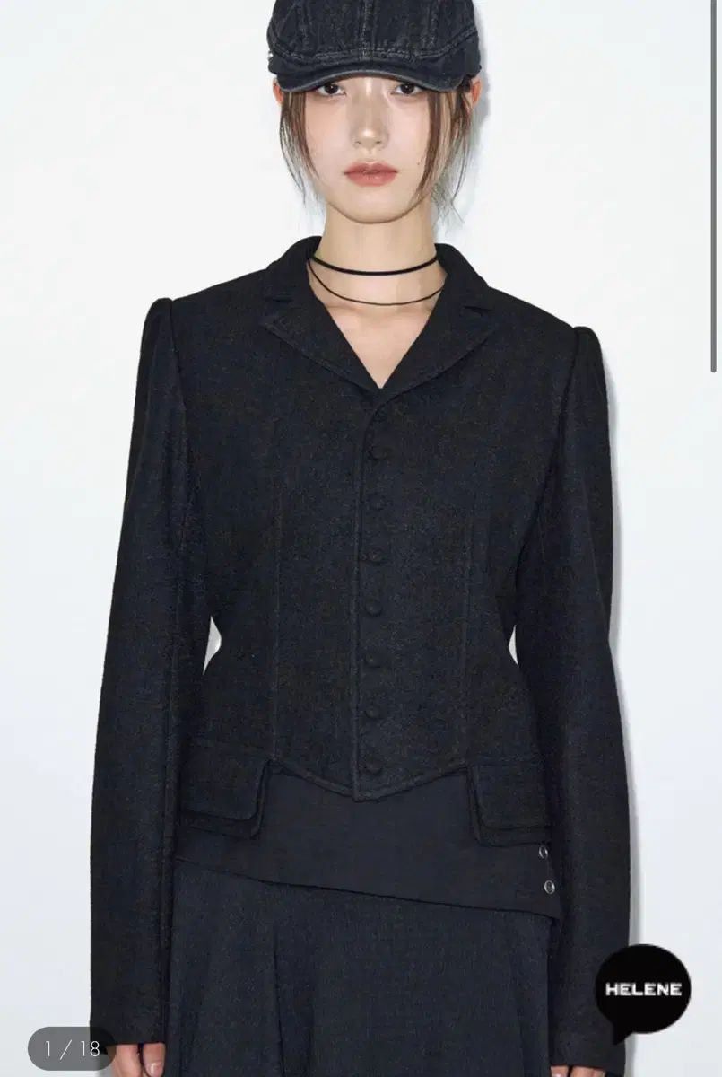 ヘルネパリス ウール フィット 乗馬 ジャケット ブラック