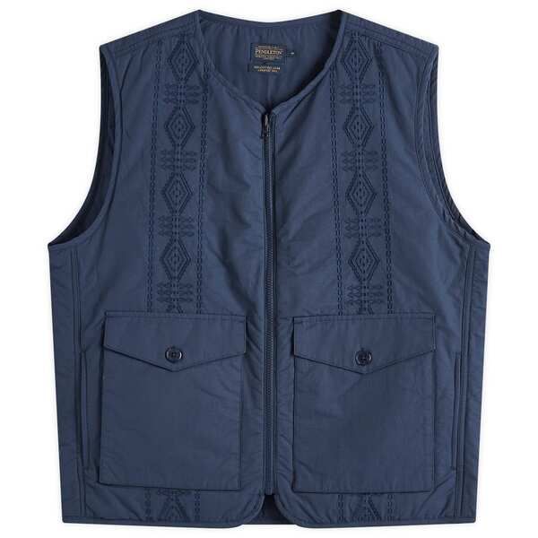 ペンドルトン メンズ アウター ベスト Pendleton Reversible Parachute Liner Vest Navy ネイビー