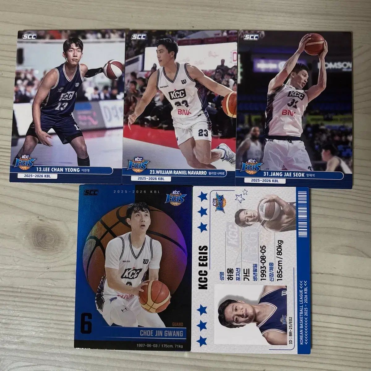 バスケット KBL 25 - 26 KCC カード 허웅 최진광 - メルカリ