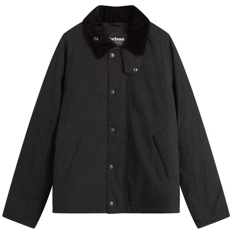 バブアー メンズ アウター ジャケット ブルゾン Barbour Padded Transport Jacket Black ブラック