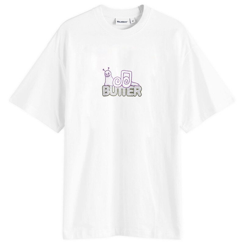 バターグッズ メンズ トップス Tシャツ Butter Goodsnail TShirt White ホワイト