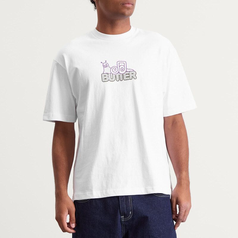 バターグッズ メンズ トップス Tシャツ Butter Goodsnail TShirt White ホワイト