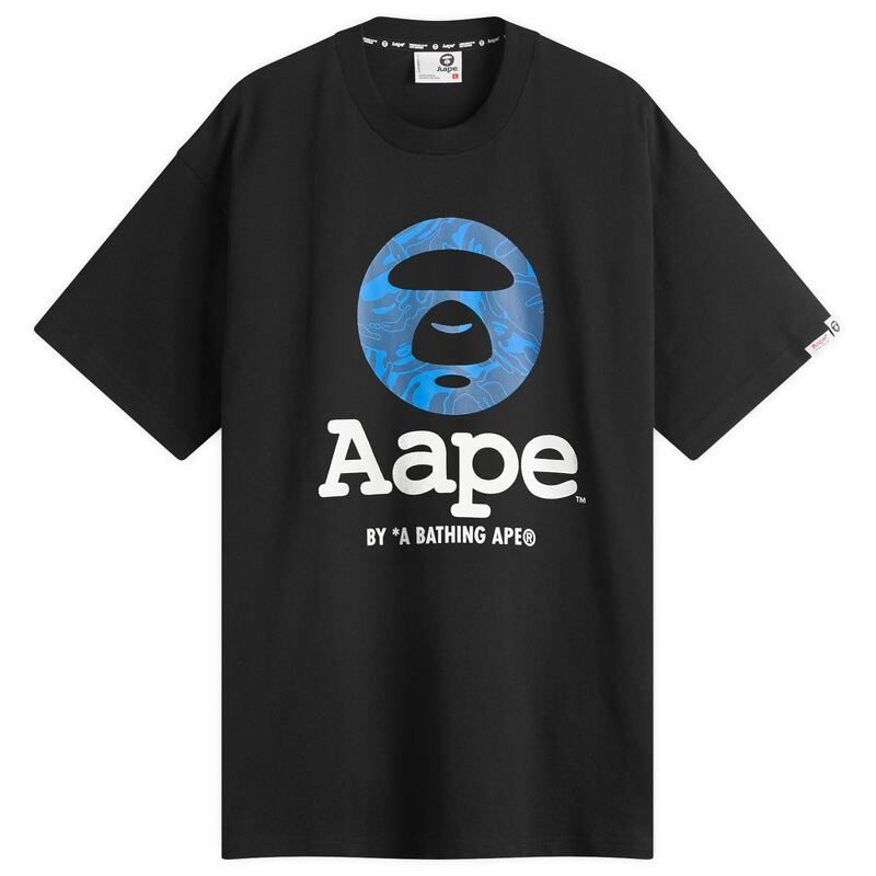 ベイシング エイプ メンズ トップス Tシャツ AAPE by A Bathing Ape OG Moonface TShirt Black ブラック
