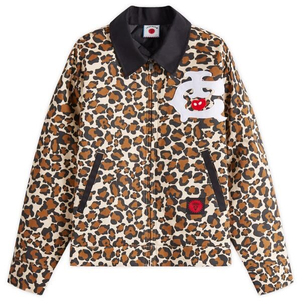 アイスクリーム メンズ アウター ジャケット ブルゾン ICECREAM Work Jacket Leopard Print アニマル
