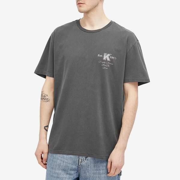 スビ メンズ トップス Tシャツ Ksubi Lock Up Biggie TShirt Faded Black ブラック