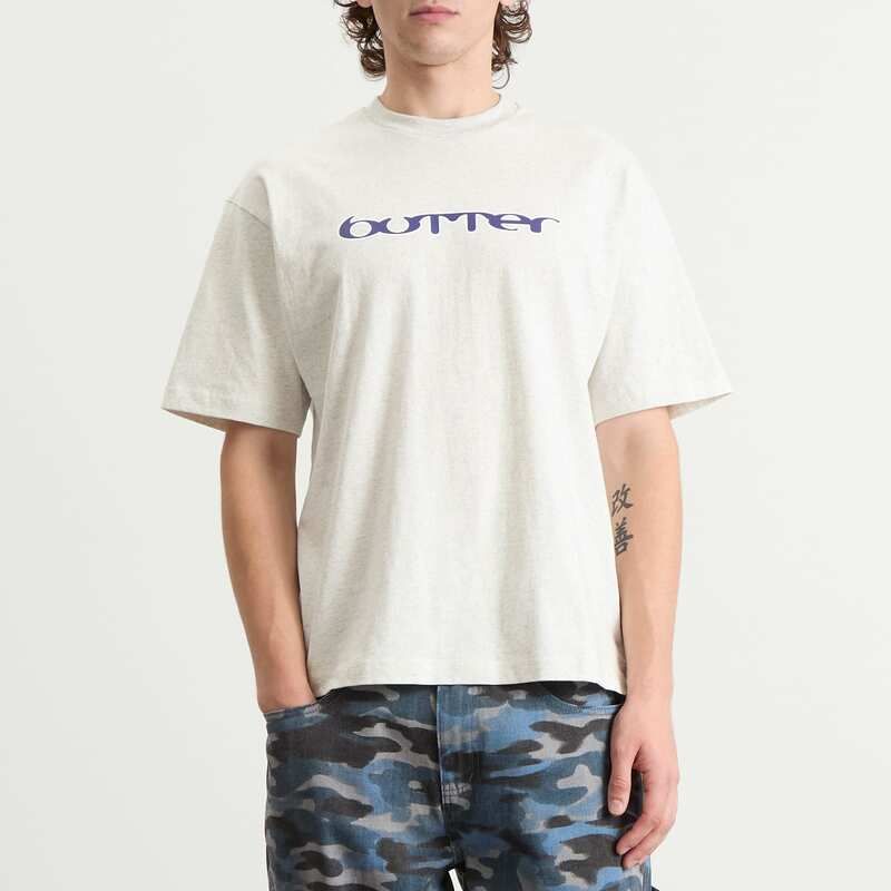 バターグッズ メンズ トップス Tシャツ Butter Goods Witness TShirt Ash アッシュ