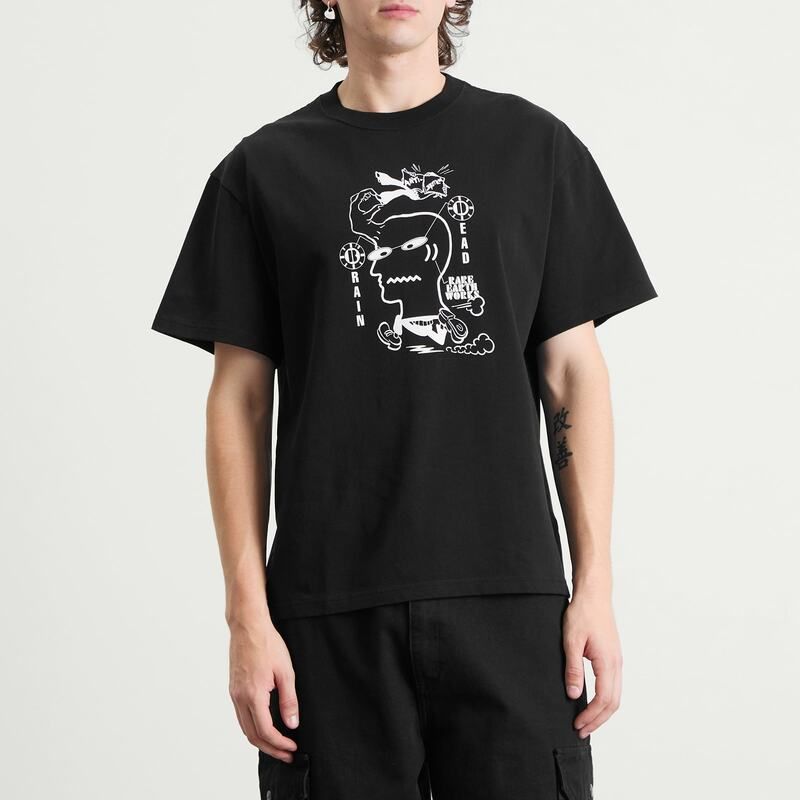 ブレインデッド メンズ トップス Tシャツ Brain Dead Earth Works TShirt Black ブラック