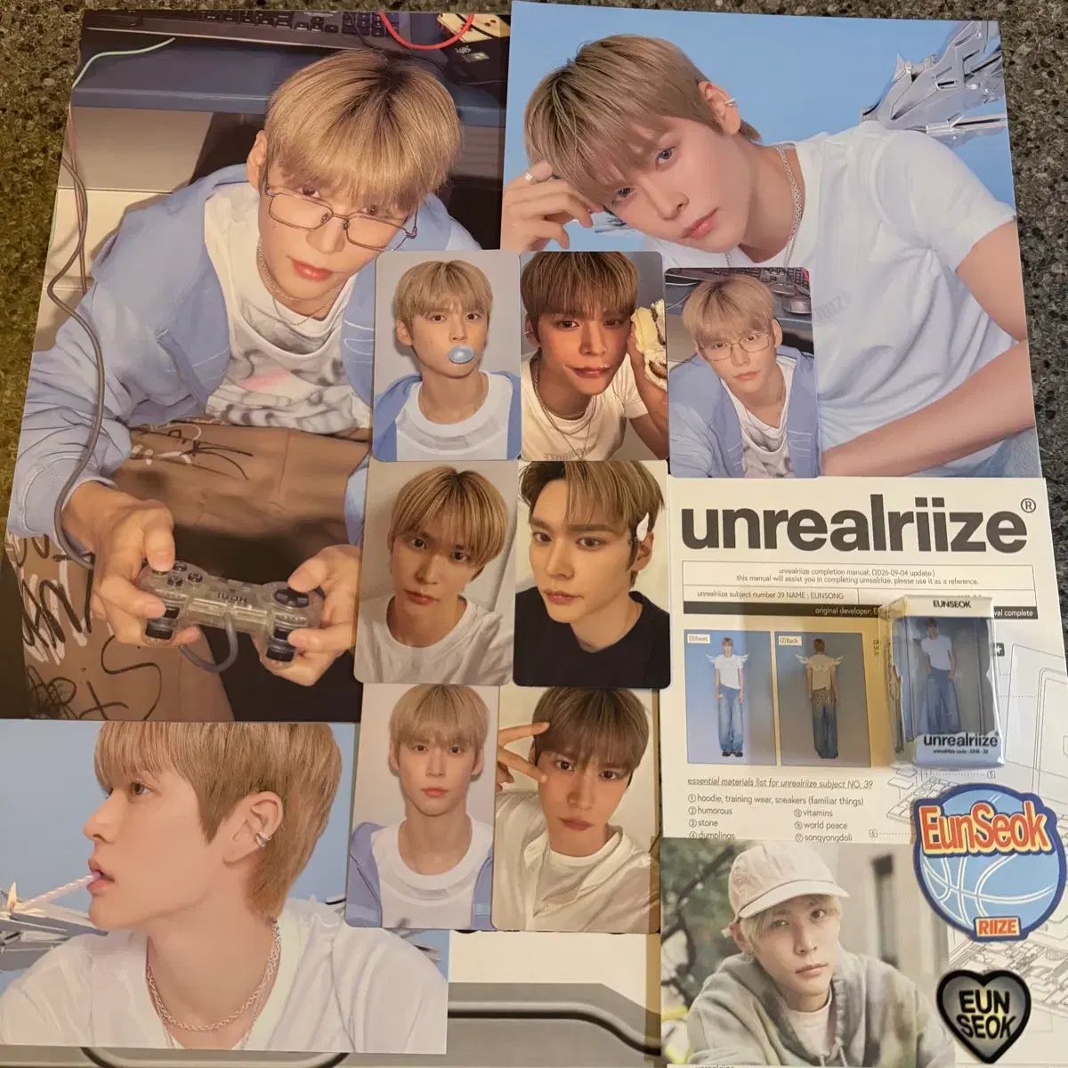 2026 RIIZE（ライズ） シーグリ ウンソク(EUNSEOK) set + yes24 特典