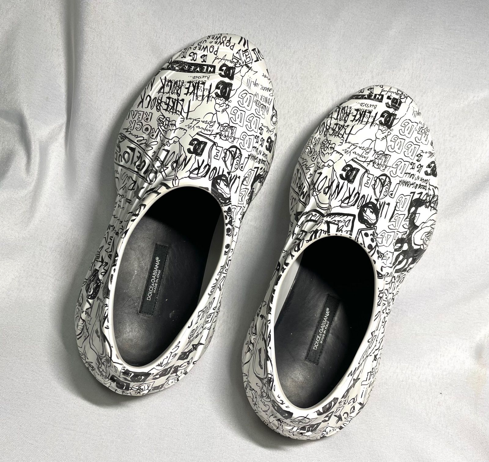 DOLCE&GABBANAドルチェ&ガッバーナ グラフィティプリント スリッポン