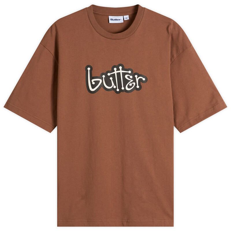 バターグッズ メンズ トップス Tシャツ Butter Goods Connection TShirt Brown ブラウン