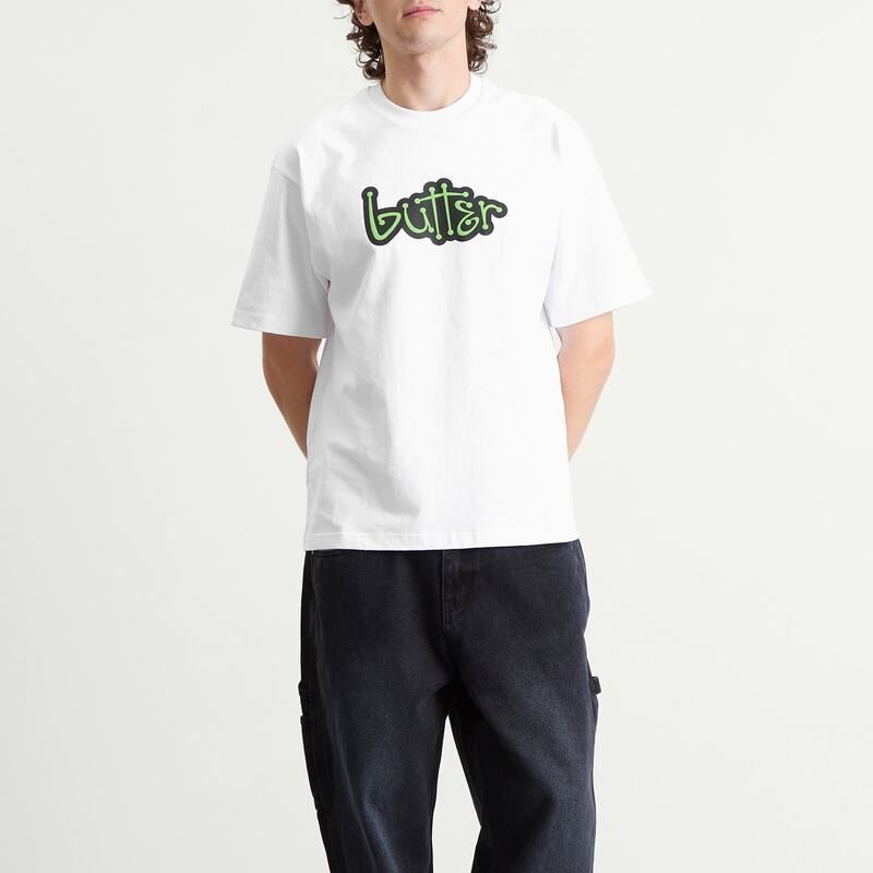 バターグッズ メンズ トップス Tシャツ Butter Goods Connection TShirt White ホワイト