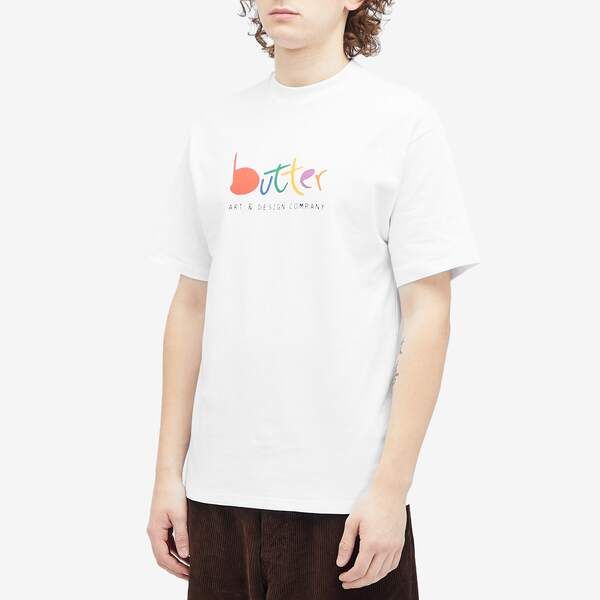 バターグッズ メンズ トップス Tシャツ Butter Goods ArtShirt White ホワイト