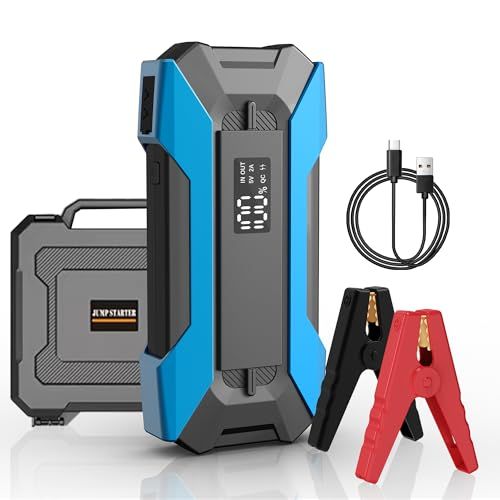 ジャンプスターター 12 V 車用 エンジンスターター ピーク電流1000 A バイク 6 Lまでガソリンエンジン車 3 Lまでディーゼル車対応 車緊急始動 機能 LED緊急ライト 車内工具安全保護システム PSE承認済み 便利グッズ