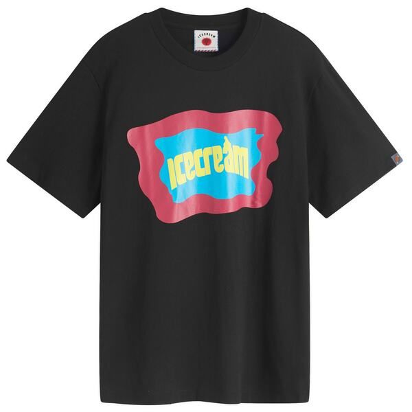 アイスクリーム メンズ トップス Tシャツ ロゴ ICECREAM Block Logo TShirt Black ブラック