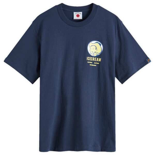 アイスクリーム メンズ トップス Tシャツ ICECREAM Cowboy TShirt Navy ネイビー