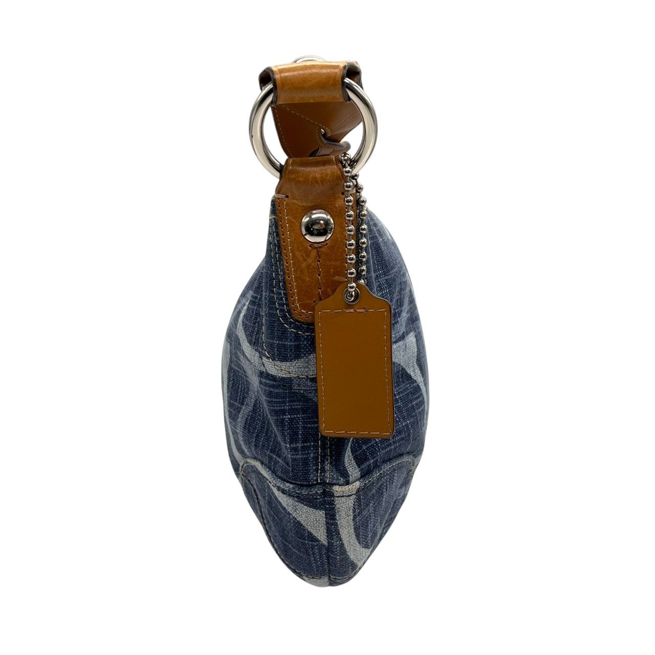 人気 COACH コーチ ホーボー ワンショルダー シグネチャー デニム y2k 美品 コーチ COACH デニム シグネチャー ショルダーバッグ ワン