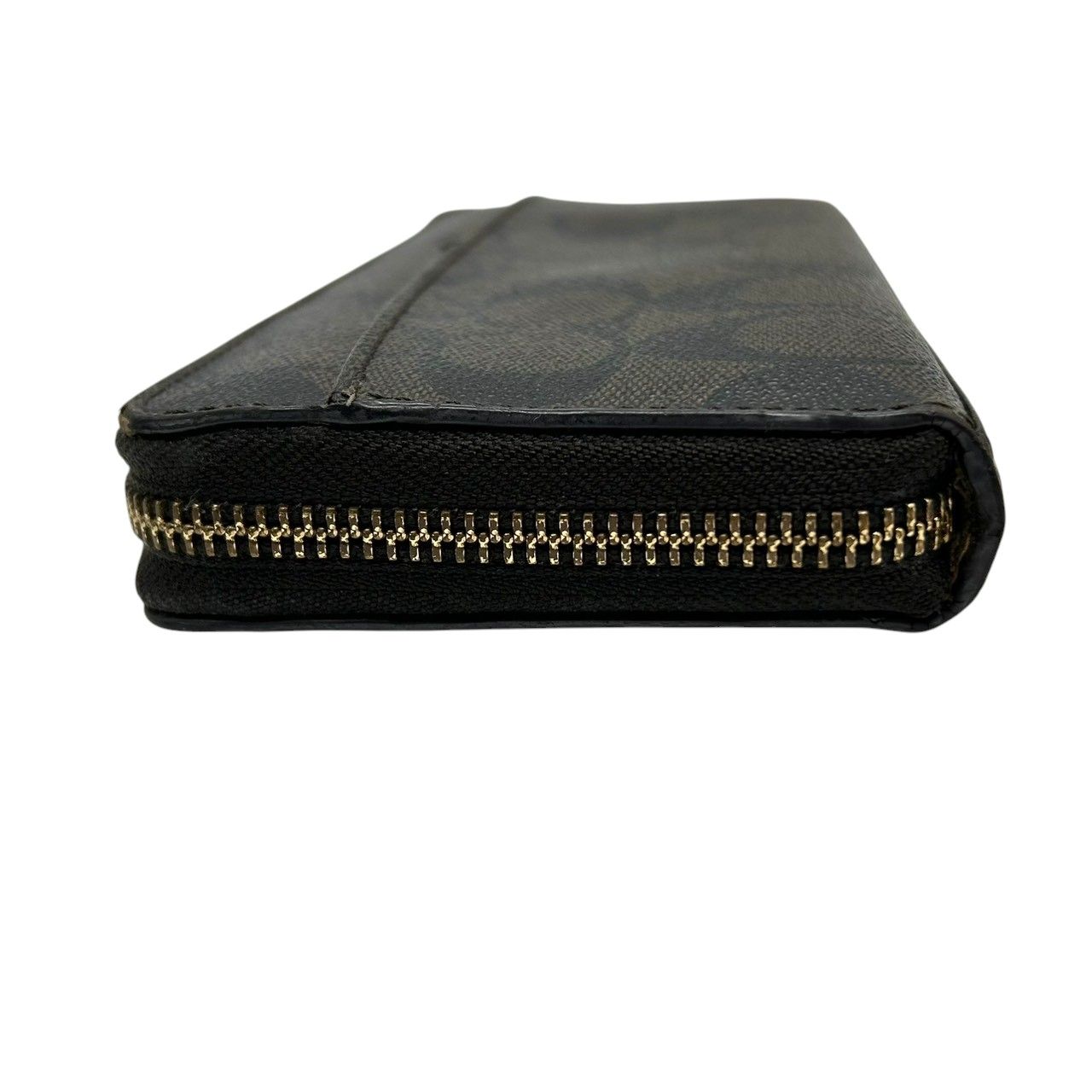  コーチ COACH 長財布 アコーディオンジップ ラウンドファスナー シグネチャー PVC レザー ブラウン ダークブラウン 茶色 F 50180 ロゴプレート 大容量 多機能 レディース メンズ ユニセックス ウォレット プレゼント M 4 長財布 小物