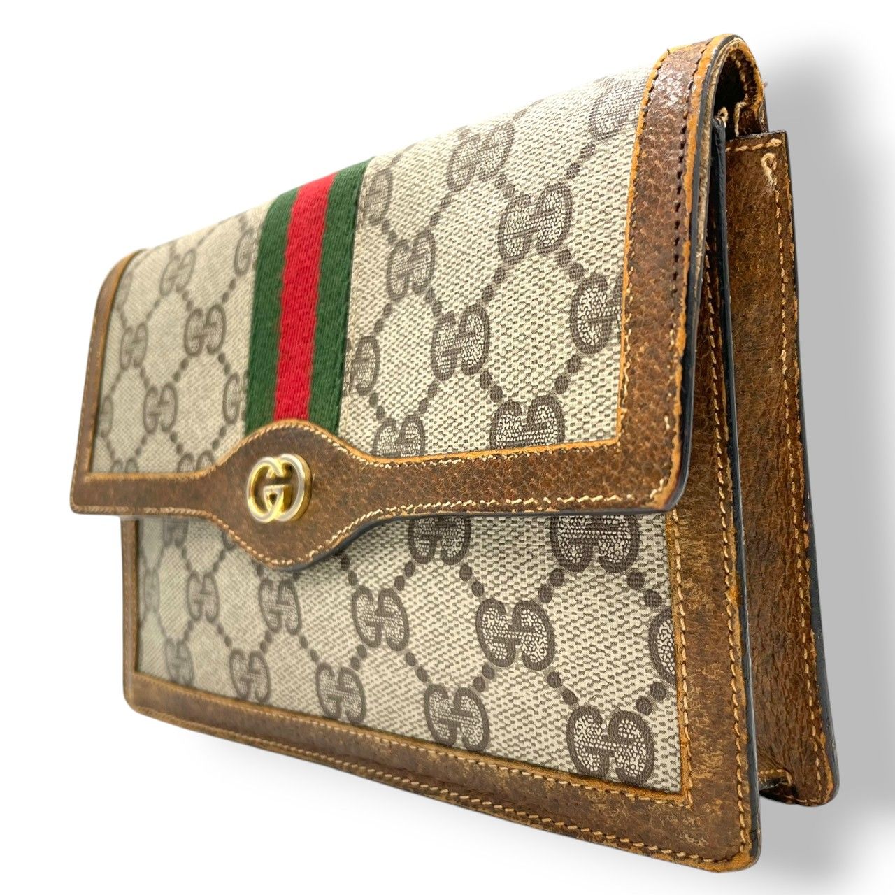 希少 オールドグッチ GUCCI PARFUMS ポーチ クラッチバッグ 小物入れ 