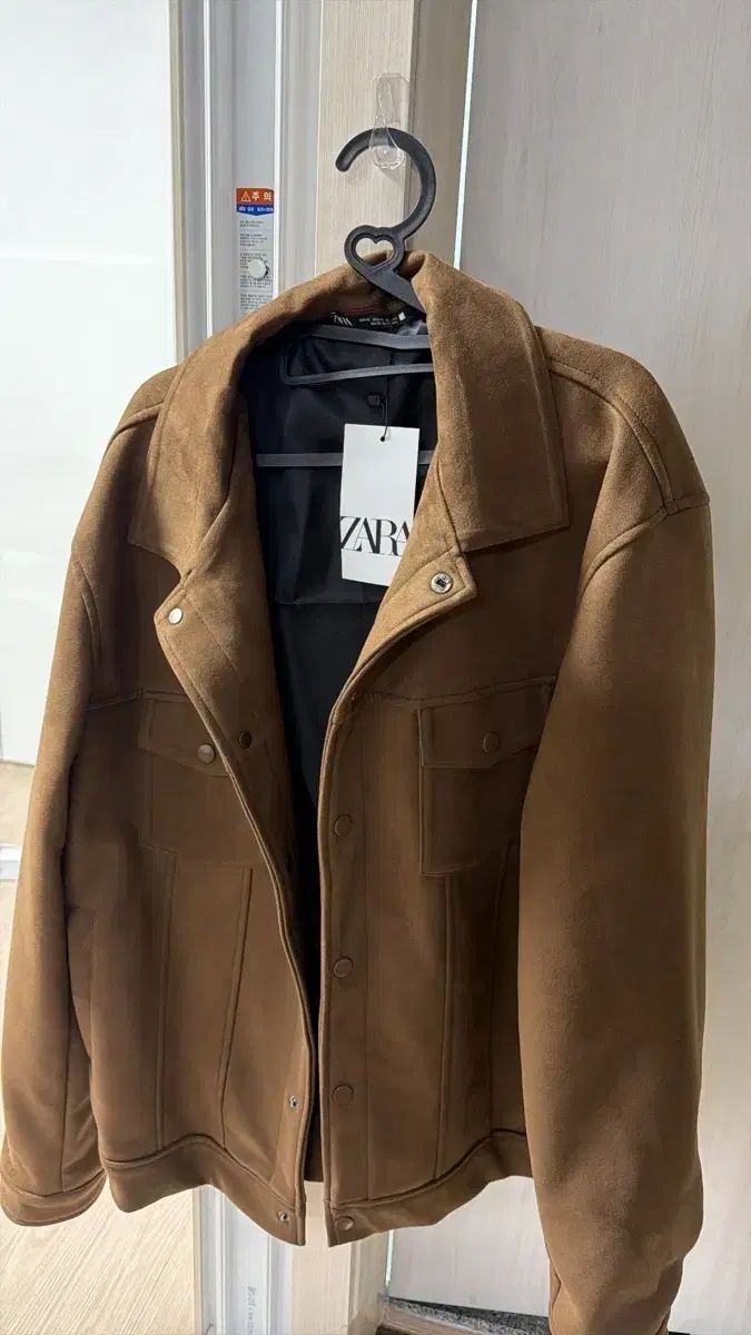 ZARA スウェード トラッカー ジャケット