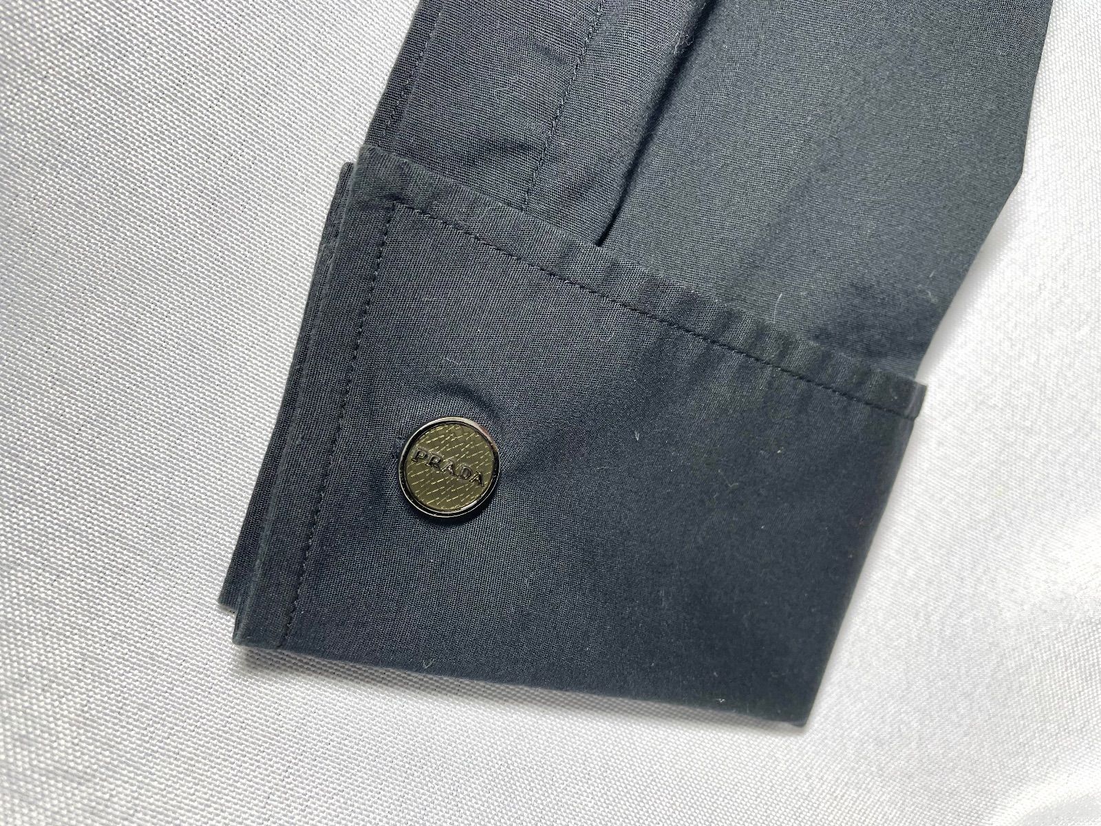 美品 希少 PRADA プラダ ブランドロゴ文字パターンデザイン クローム