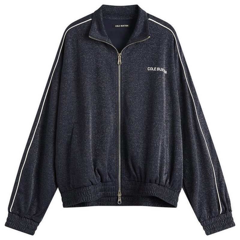 コール バクストン メンズ アウター ジャケット ブルゾン Cole Buxton Glitter Piped Track Jacket Navy ネイビー