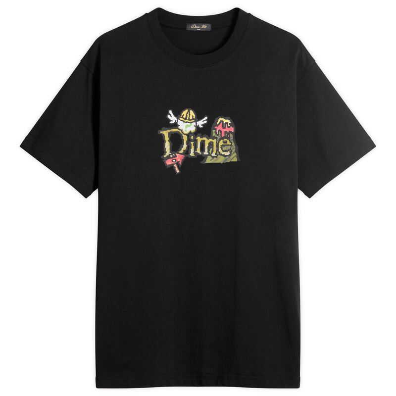 ダイム メンズ トップス Tシャツ Dime Classic Fuzzy TShirt Black ブラック