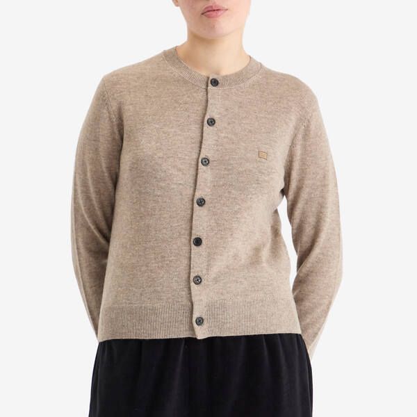 アクネ ストゥディオズ レディース アウター カーディガン Acne Studios Kenyak Core Cardigan Greige Melange