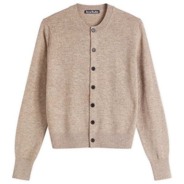 アクネ ストゥディオズ レディース アウター カーディガン Acne Studios Kenyak Core Cardigan Greige Melange