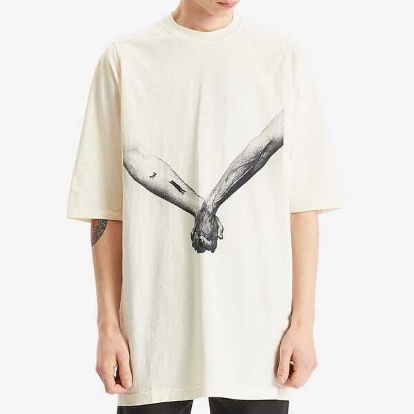 リックオウエンス メンズ トップス Tシャツ Rick Owens Jumbo TShirt Natural Black ブラック その他 研磨機 電動工具 エア工具