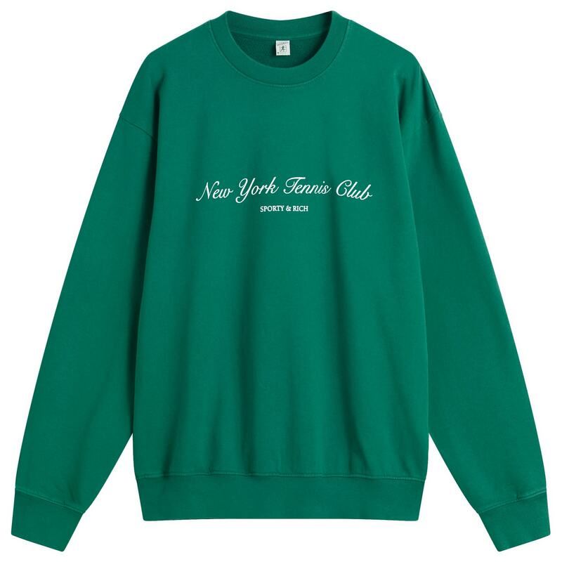 スポーティ アンド リッチ レディース アウター パーカー スウェット シャツ Sporty Rich NY Tennis Club Crew Sweatshirt Alpine