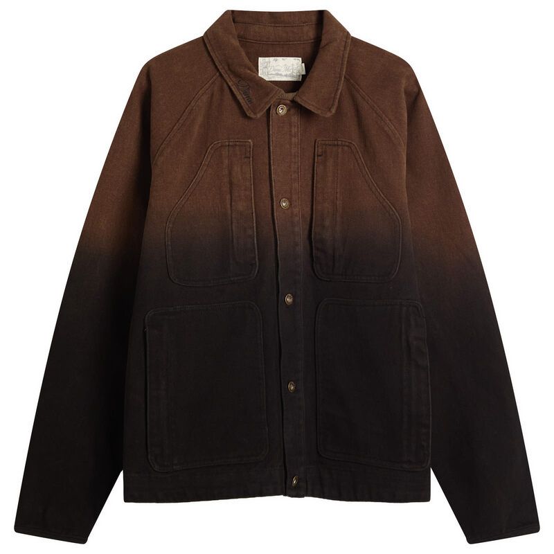 ダイム メンズ アウター ジャケット ブルゾン Dime Dipped Chore Jacket Brown ブラウン