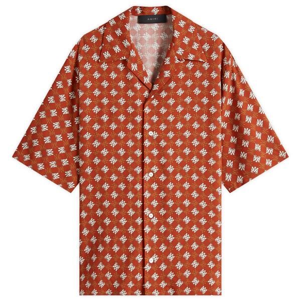 アミリ メンズ トップス シャツ AMIRI MA Quad Camp Collar Short Sleeve Shirt Burnt Orange オレンジ