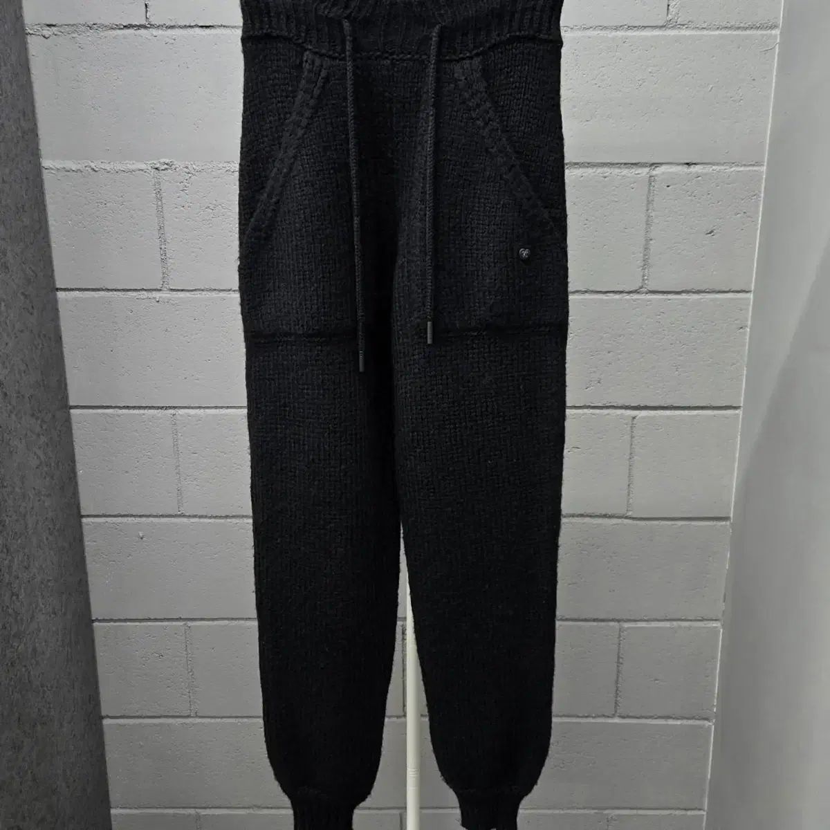 レディース オーバーサイズ CHANEL シャネル ハートロゴ ウール アルパカ ジョガーパンツ