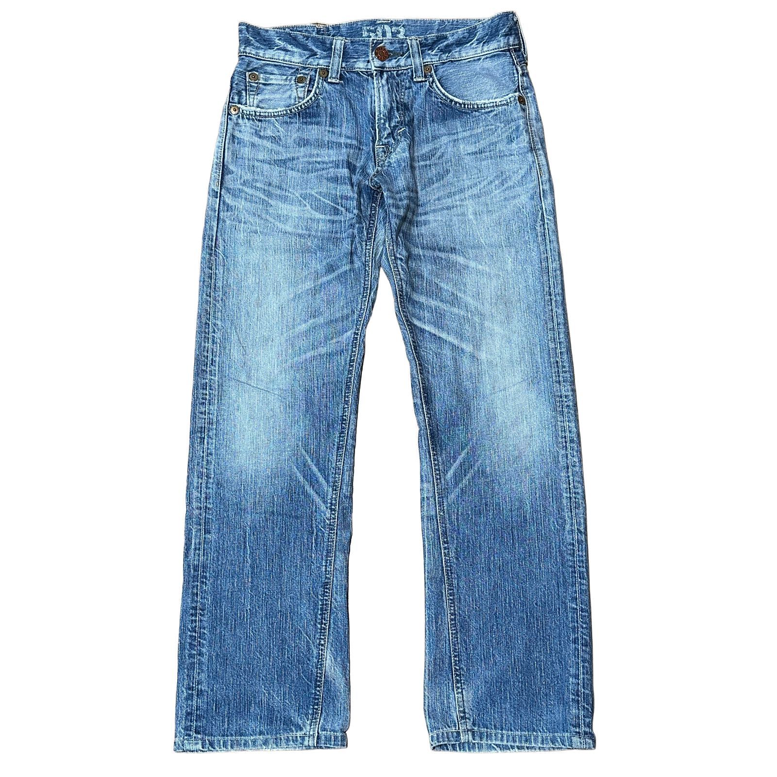 EDWIN 503 BLUE TRIP BT503 ルーズ ストレートデニム ブルー サイズ28