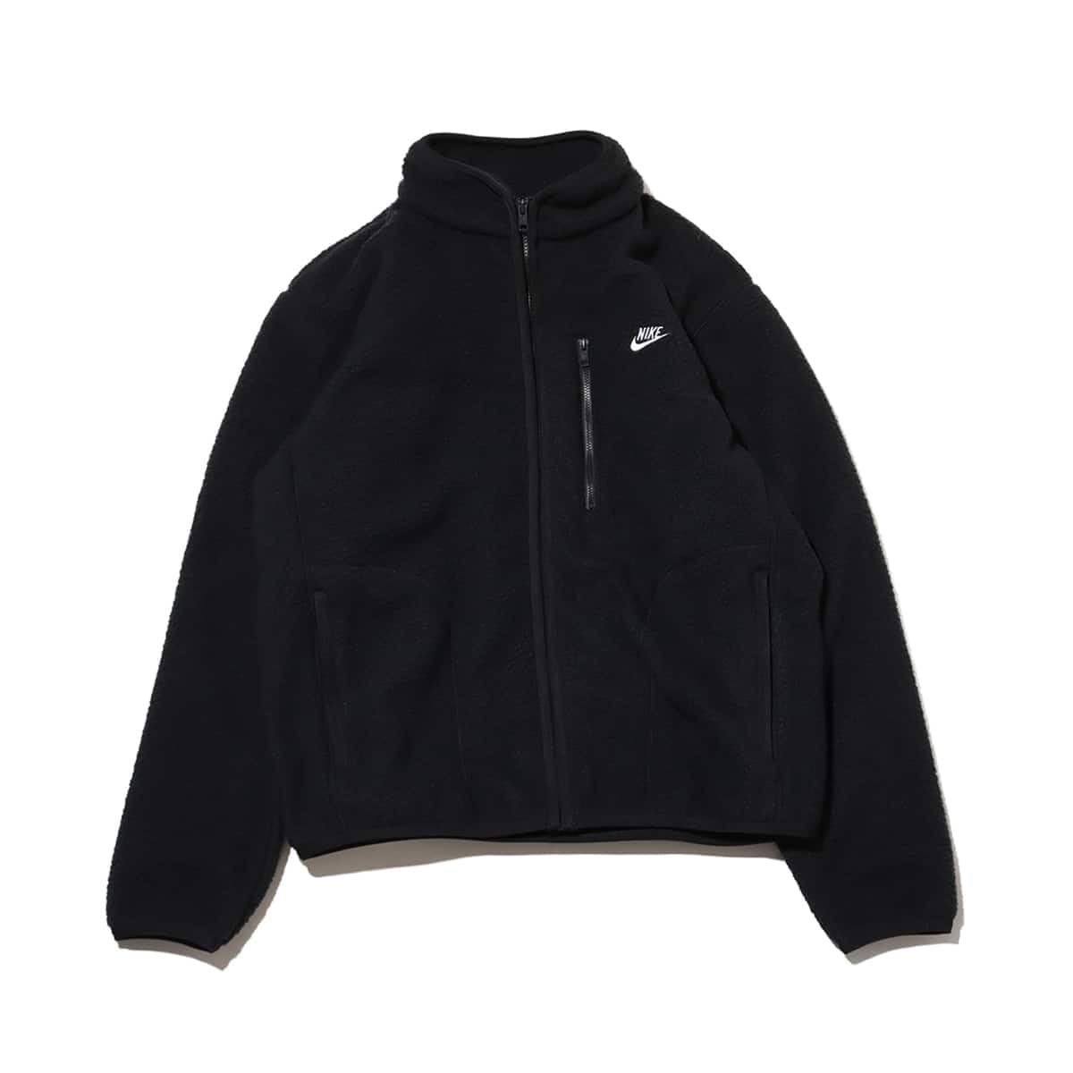 ナイキ スポーツウェア クラブ フリースジャケット FZ 0889 010 ブラック ホワイト HO 24 ジム 筋トレ フィットネス トレーニング アウター もこもこ フルジップ 長袖 緑 ロゴ 暖か ポケット カジュ L