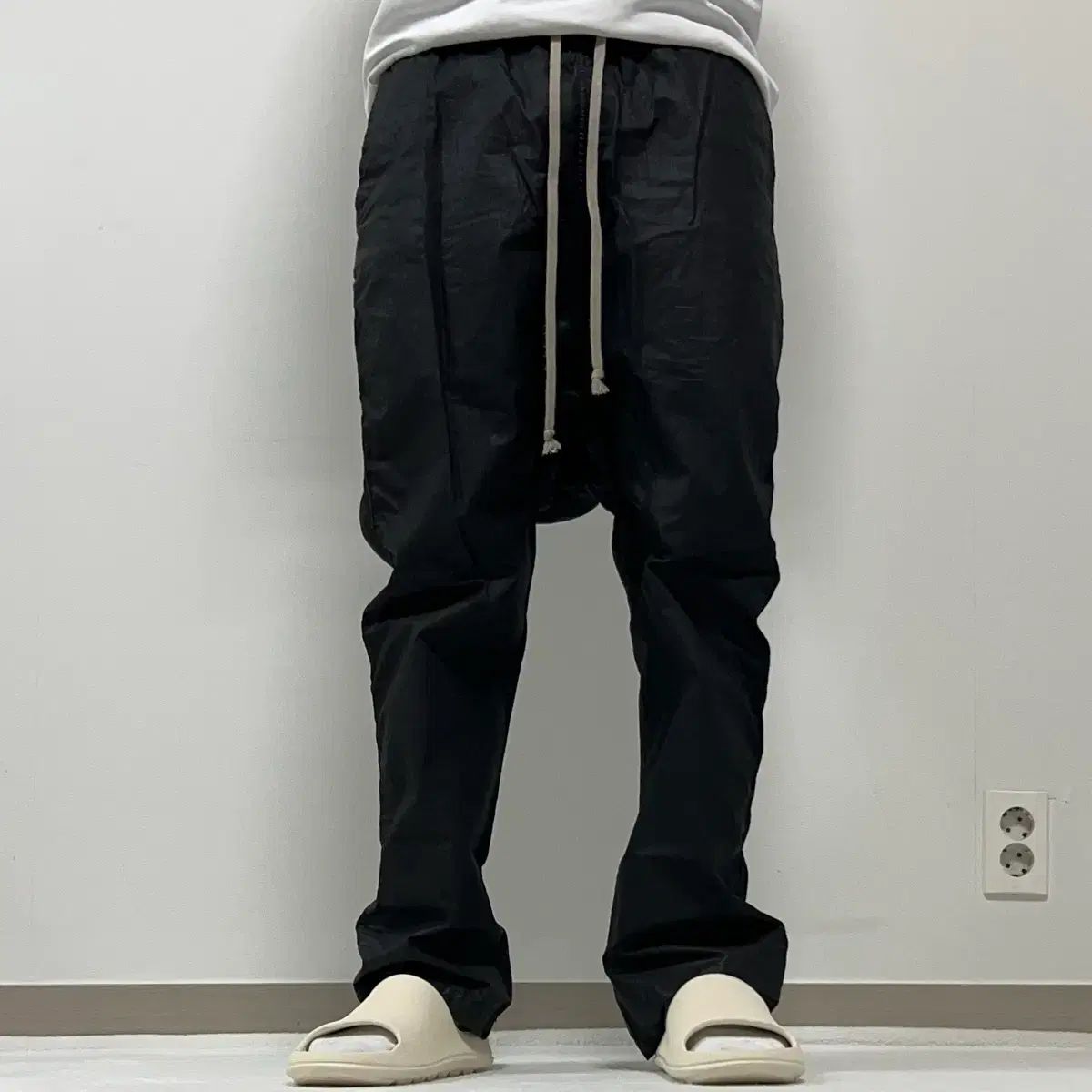 S Rick Owens DRKSHDW リックオウエンス ダークシャドウ 15 SS シャーリング コーティング バギー パンツ