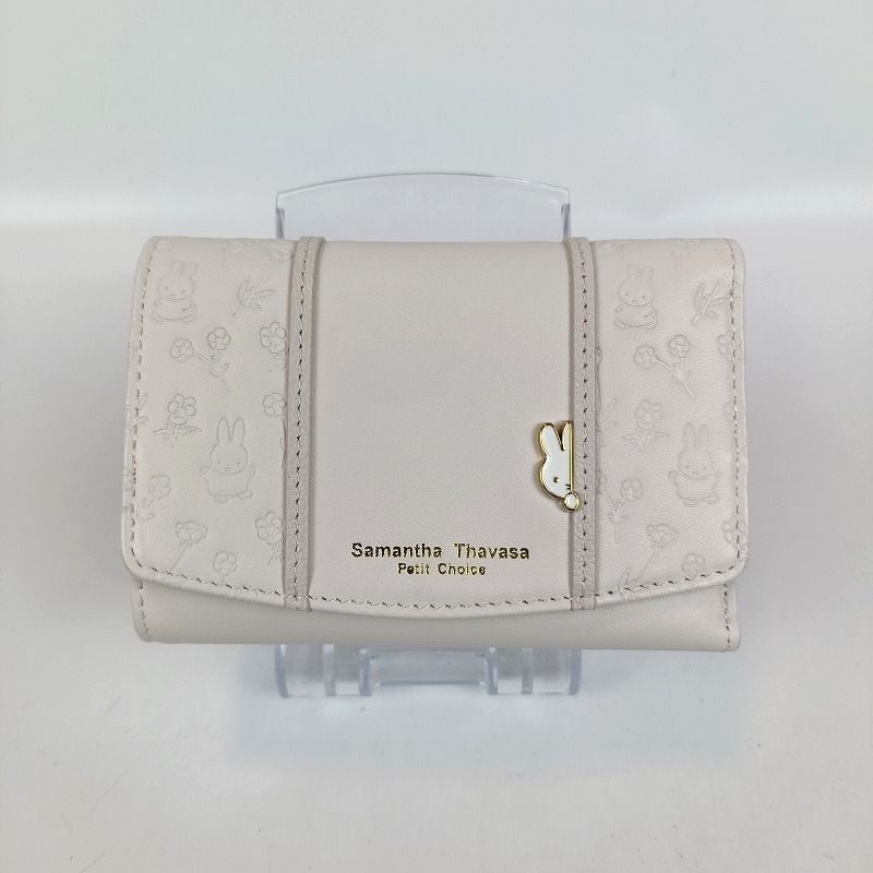 ほぼ♥ Samantha Thavasa Petit Choice サマンサタバサプチチョイス コラボ ミッフィーコレクション 三つ折り財布 薄ピンク系 箱あり レディース 可愛い