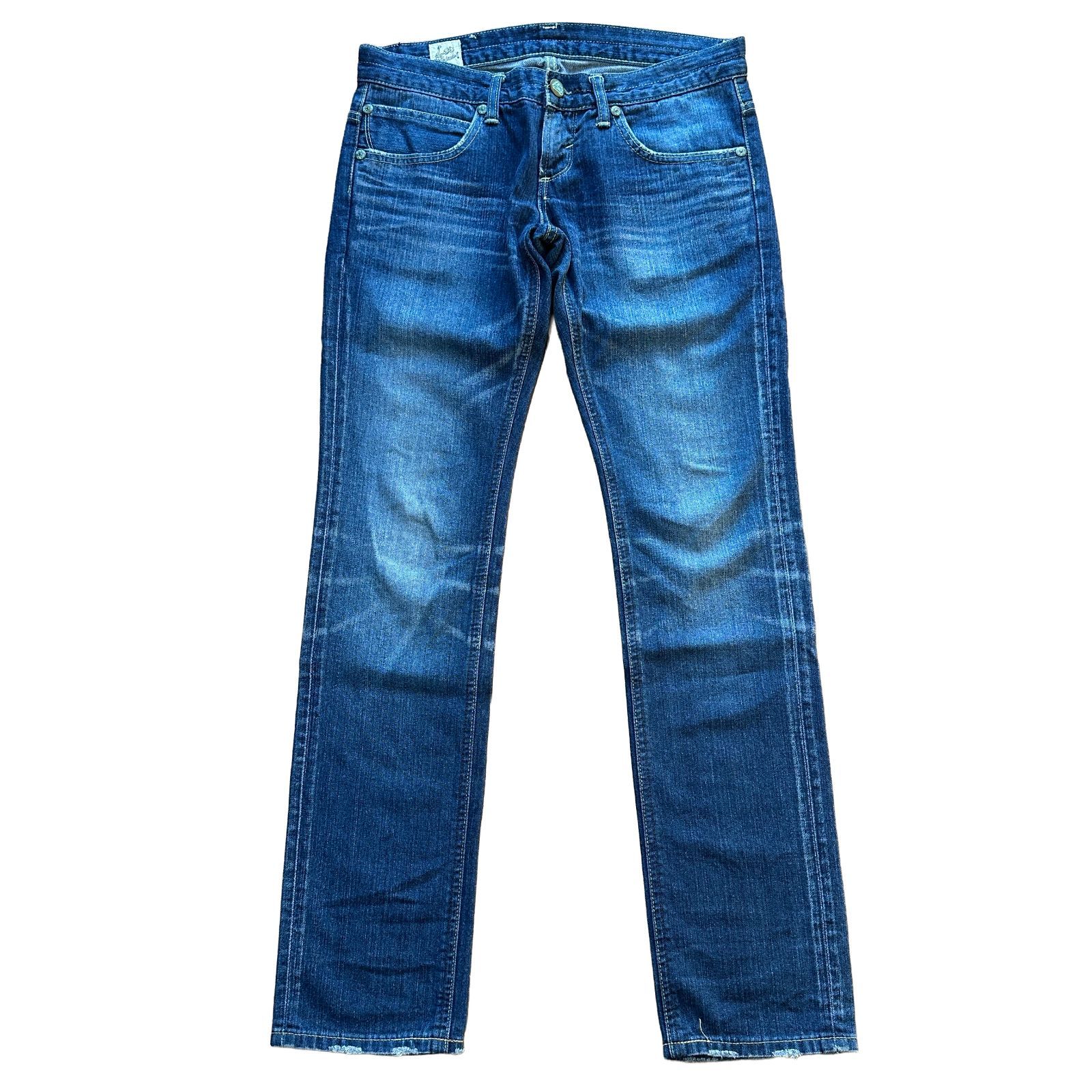 LEE RIDERS 87111 ローライズ テーパードデニム インディゴ レディース