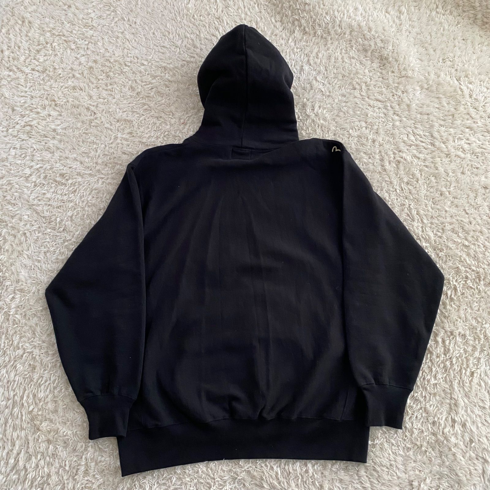 未使用級！EVISU エヴィス エビス パーカー ブラック カモメ 刺繍