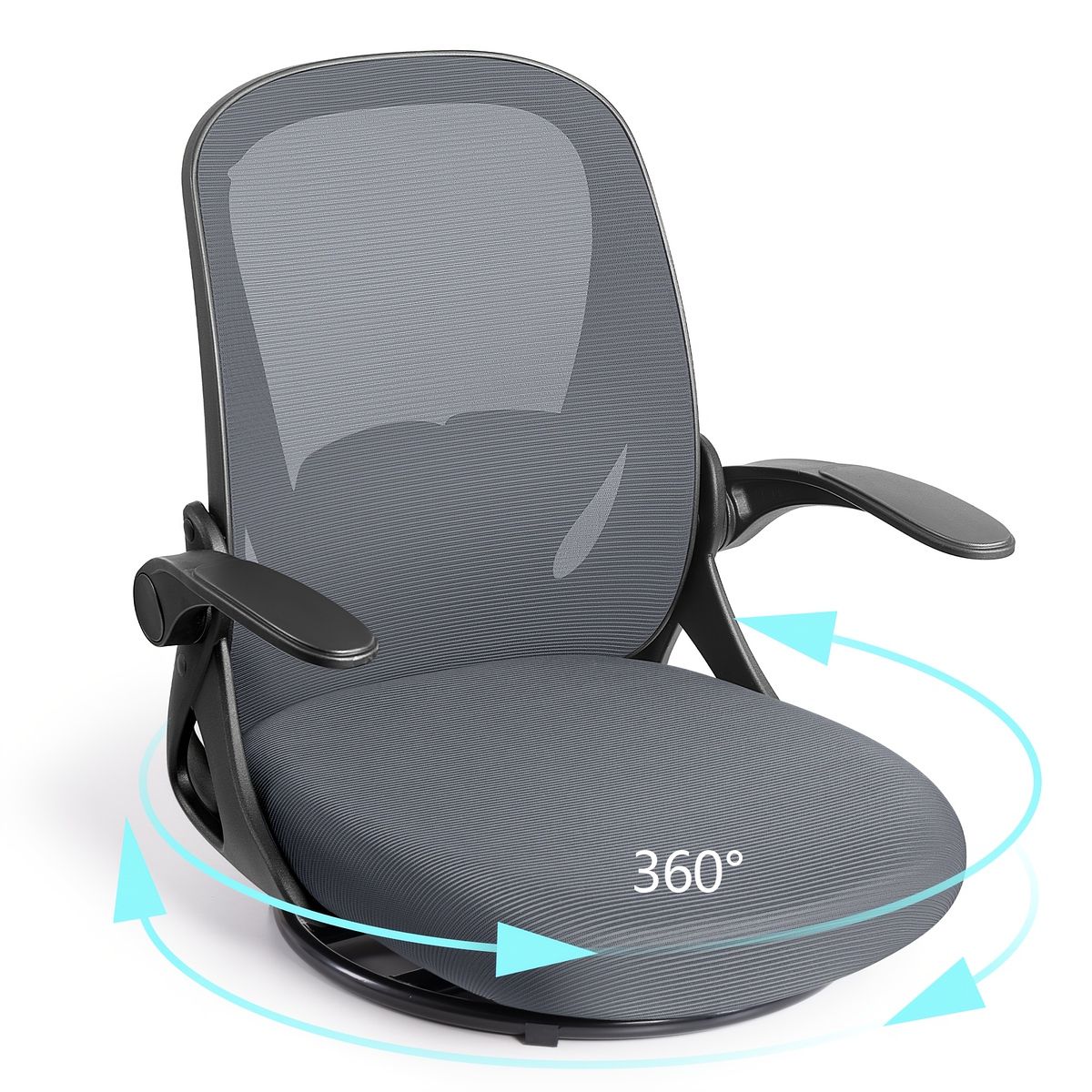 360度回転＆疲労軽減 人間工学 オフィスチェア メッシュ 通気性 アームレスト 高さ調整 腰痛対策 デスクチェア 在宅勤務 リモートワーク ベージュ ブラック グレー ダークグレー