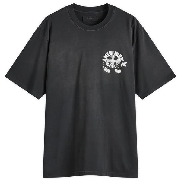 アミリ メンズ トップス Tシャツ AMIRI Music Record TShirt Black ブラック