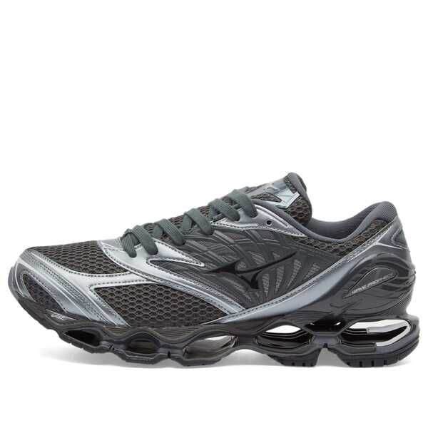 ミズノ レディース シューズ スニーカー Mizuno Wave Prophecy LS Black Sand Metallic Grey ブラック