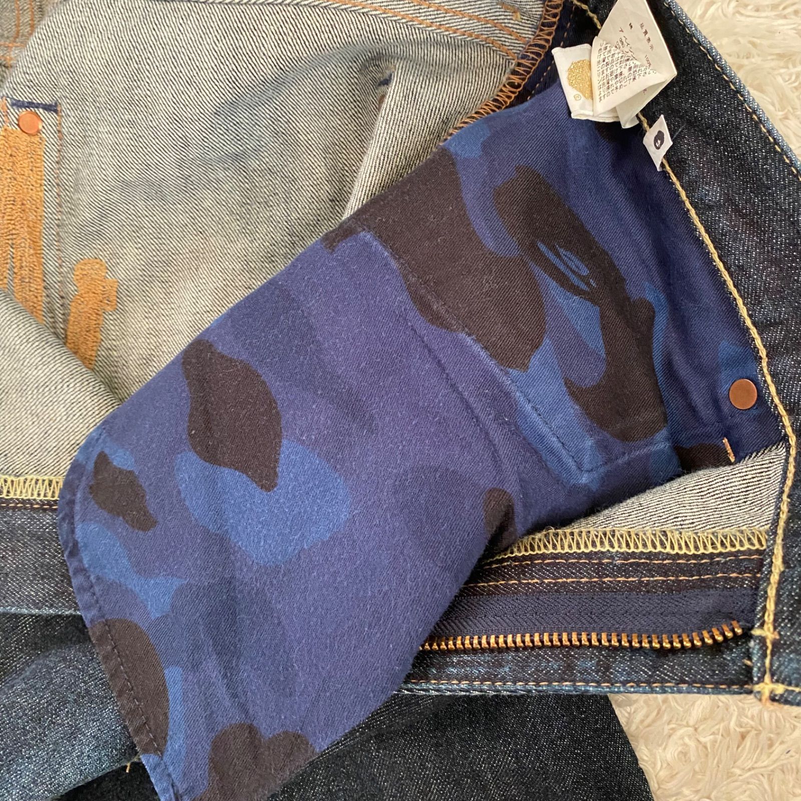 超希少！初期タグ A BATHING APE NIGO期 アベイシングエイプ デニム 