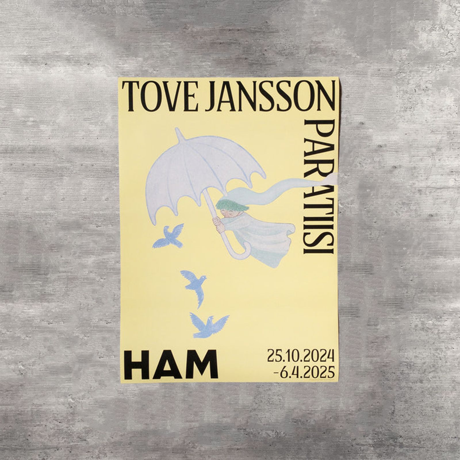 公式展覧会ポスター｜トーベ・ヤンソン『PARATIISI（Paradise）』個展
