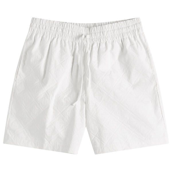 カサブランカ メンズ ボトムス ハーフパンツ ショーツ ショートパンツ Casablanca Monogram Drawstring Shorts White ホワイト
