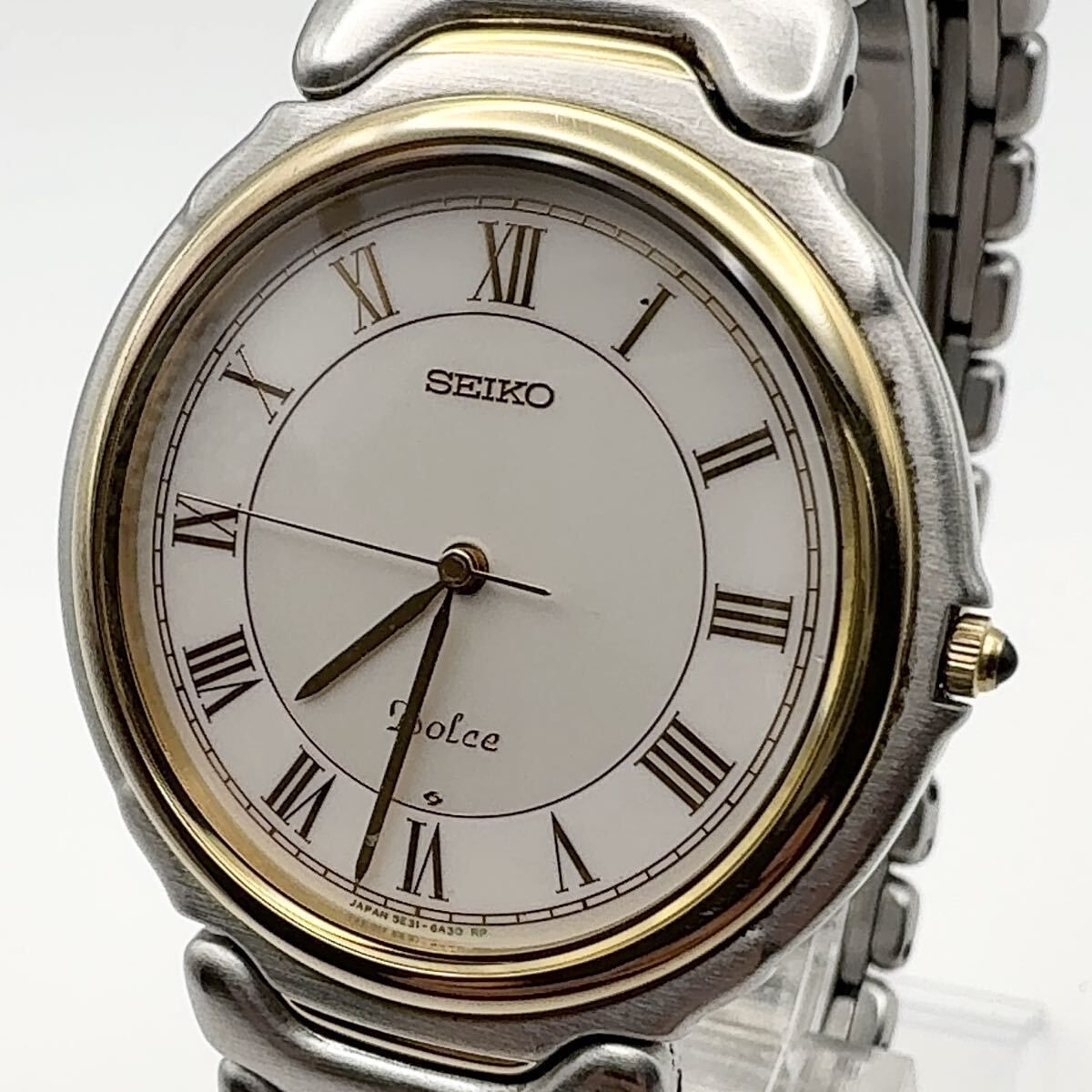 SEIKO 5 E 31 6 A 20 セイコー DOLCE ドルチェ クオーツ 腕時計 稼働品 電池交換済 P 37