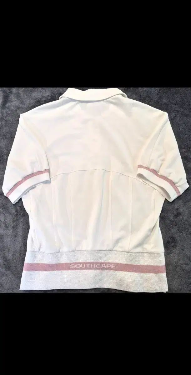 S級 SOUTH CAPE レディース 半袖ポロTシャツ 白 M