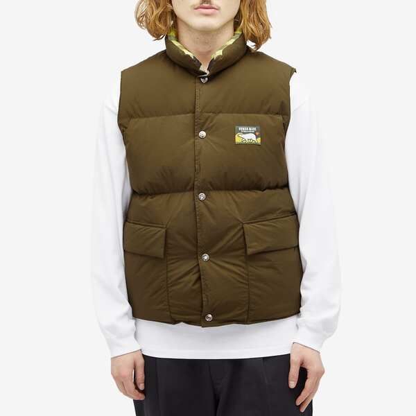 ヒューマンメイド メンズ アウター ベスト ダウン Human Made Reversible Down Vest Olive Drab オリーブ
