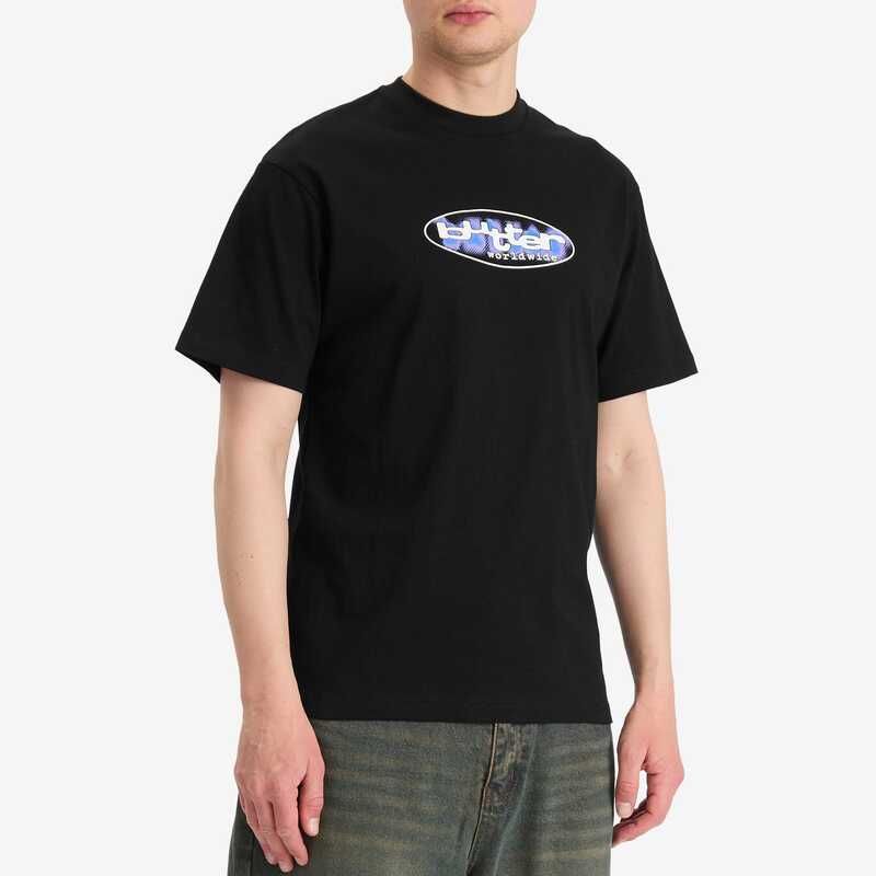 バターグッズ メンズ トップス Tシャツ Butter Goods Vortex TShirt Black ブラック